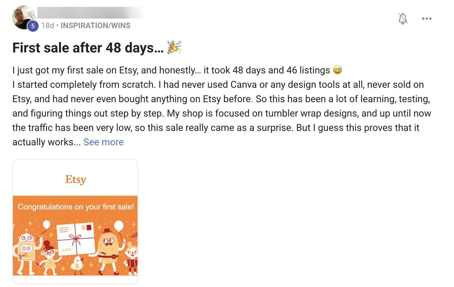 Member: first sale after 48 days
